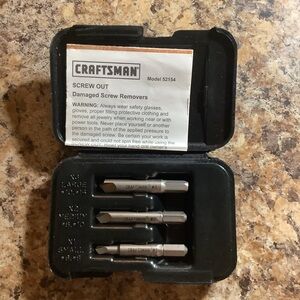 Craftsman Screw Remover Set - Silver